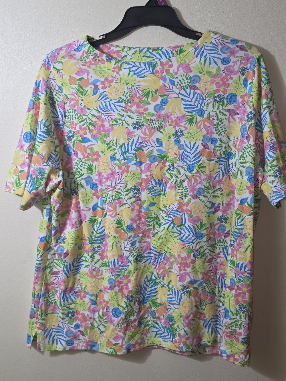 Appleseed's Multicolor Tropical Floral Short-Sleeve Shirt